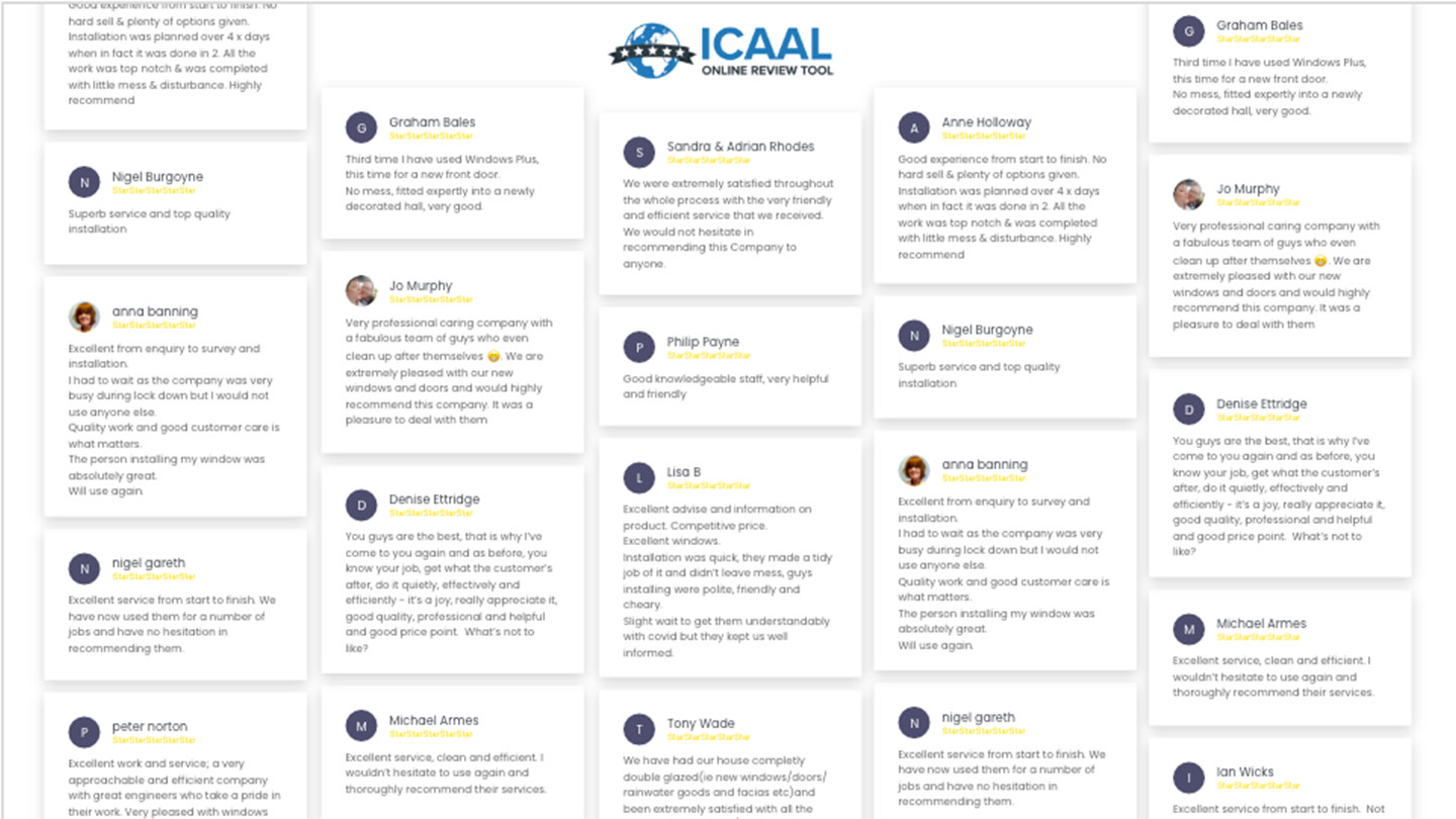 ICAAL online review management tool